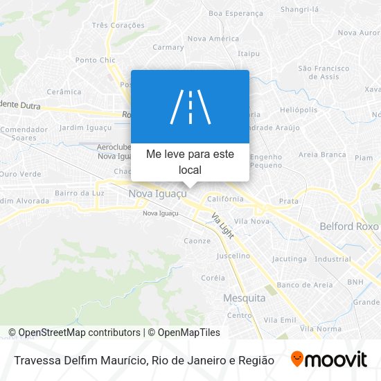 Travessa Delfim Maurício mapa