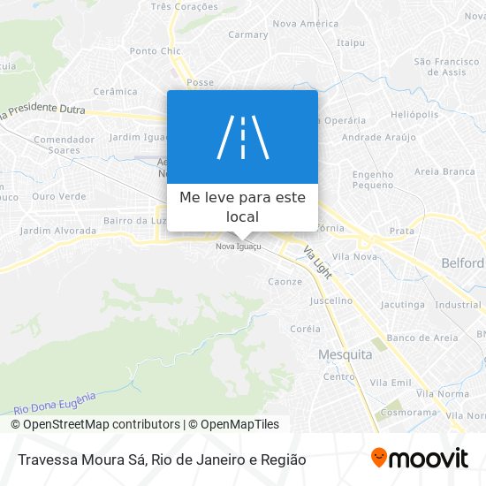 Travessa Moura Sá mapa