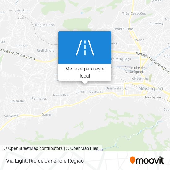 Via Light mapa