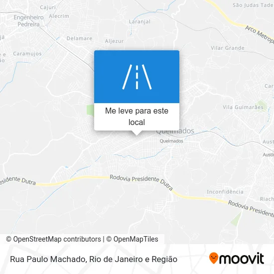 Rua Paulo Machado mapa