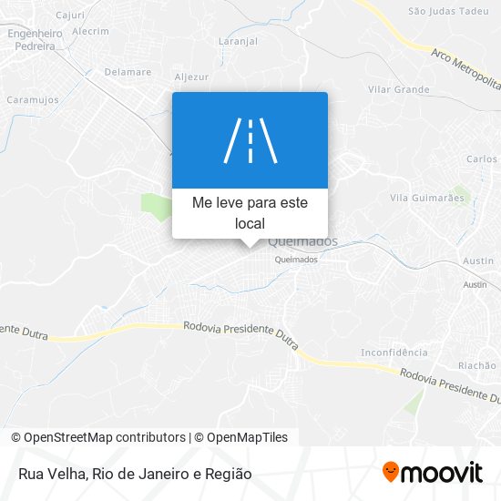 Rua Velha mapa