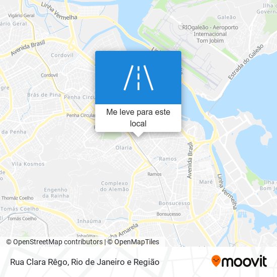 Rua Clara Rêgo mapa