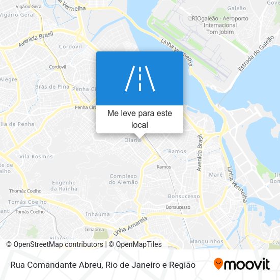 Rua Comandante Abreu mapa