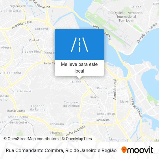 Rua Comandante Coimbra mapa
