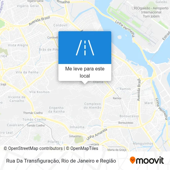 Rua Da Transfiguração mapa