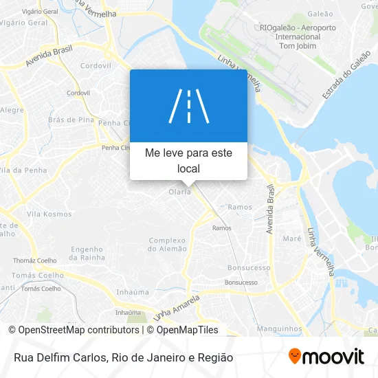 Rua Delfim Carlos mapa