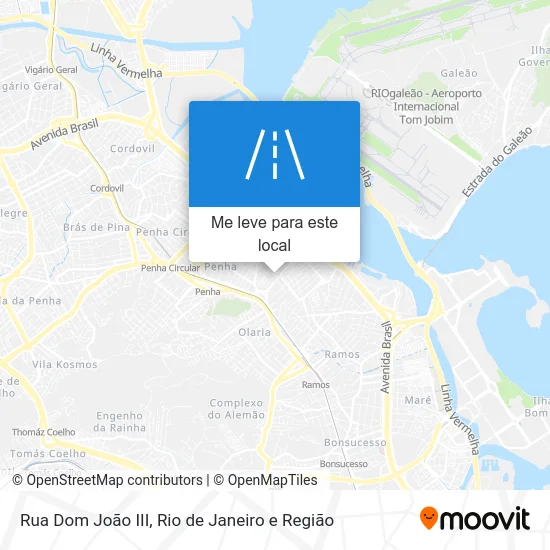 Rua Dom João III mapa