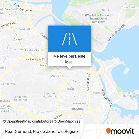 Rua Drumond mapa