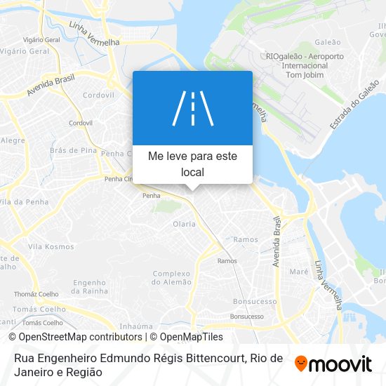 Rua Engenheiro Edmundo Régis Bittencourt mapa