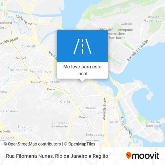 Rua Filomena Nunes mapa
