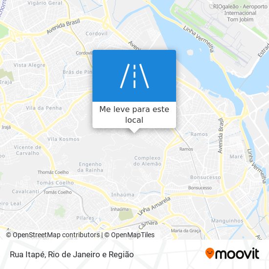 Rua Itapé mapa