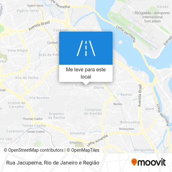 Rua Jacupema mapa