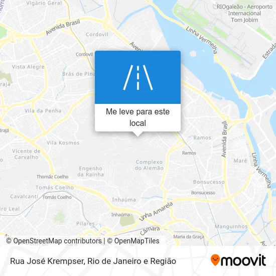 Rua José Krempser mapa