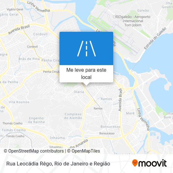 Rua Leocádia Rêgo mapa
