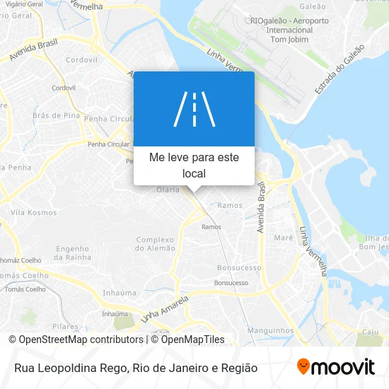 Rua Leopoldina Rego mapa