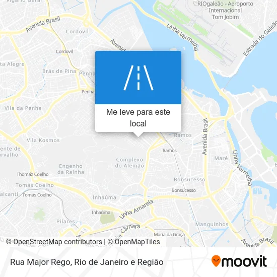Rua Major Rego mapa
