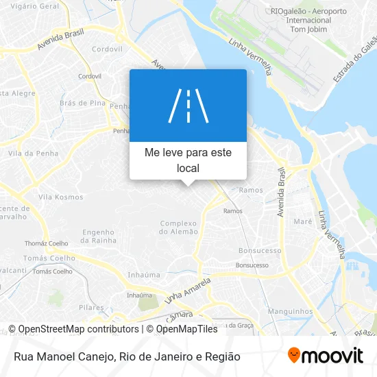 Rua Manoel Canejo mapa