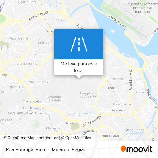 Rua Poranga mapa