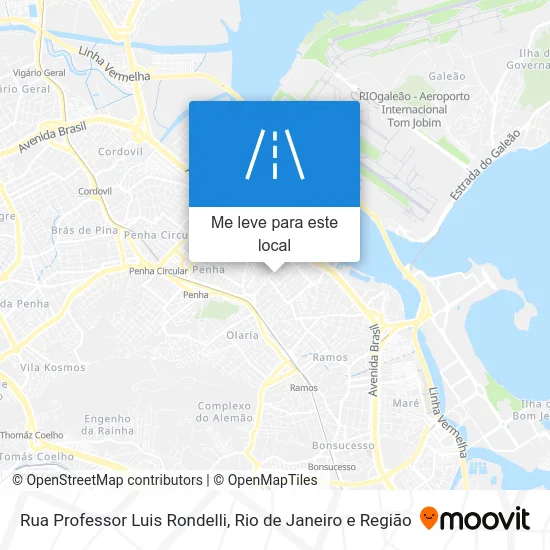 Rua Professor Luis Rondelli mapa