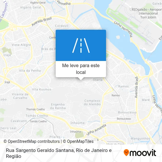 Rua Sargento Geraldo Santana mapa