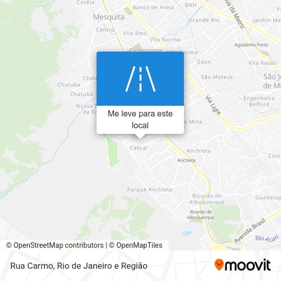 Rua Carmo mapa