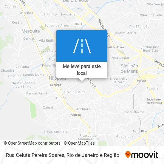 Rua Celuta Pereira Soares mapa