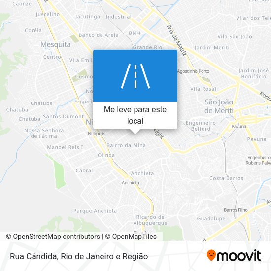 Rua Cândida mapa
