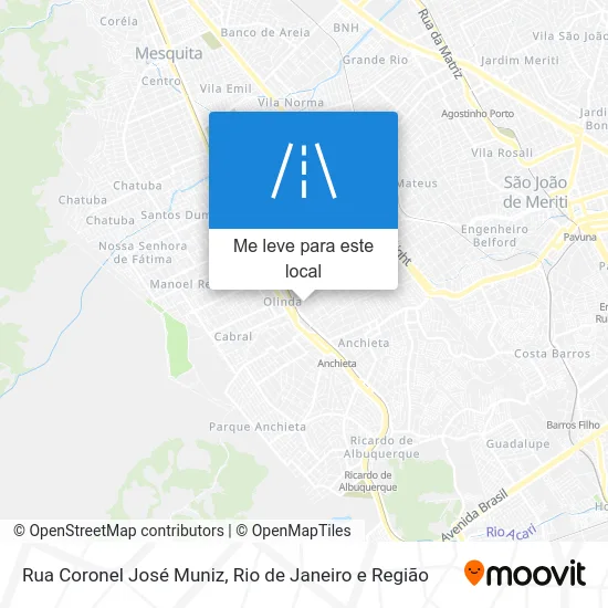 Rua Coronel José Muniz mapa