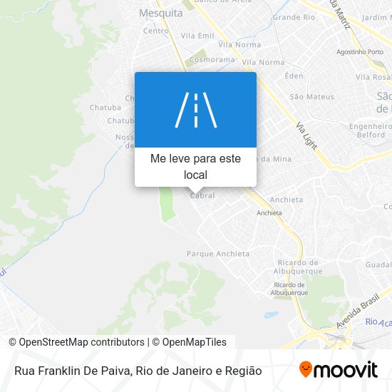 Rua Franklin De Paiva mapa