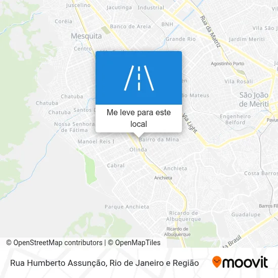 Rua Humberto Assunção mapa
