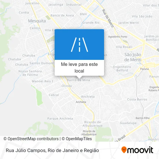 Rua Júlio Campos mapa