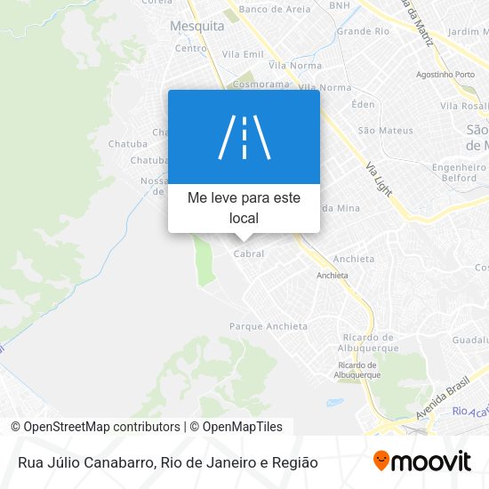 Rua Júlio Canabarro mapa