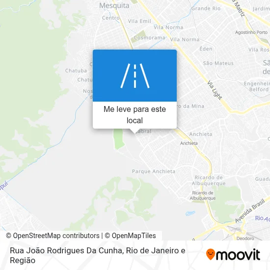 Rua João Rodrigues Da Cunha mapa