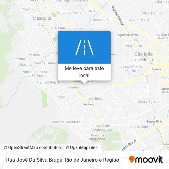 Rua José Da Silva Braga mapa