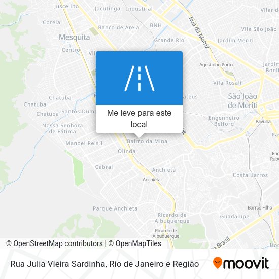Rua Julia Vieira Sardinha mapa