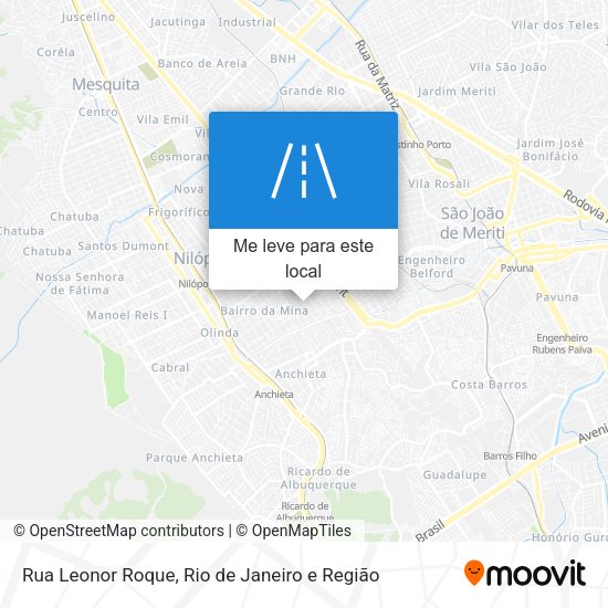 Rua Leonor Roque mapa