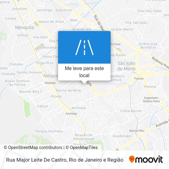 Rua Major Leite De Castro mapa