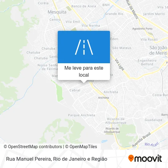 Rua Manuel Pereira mapa