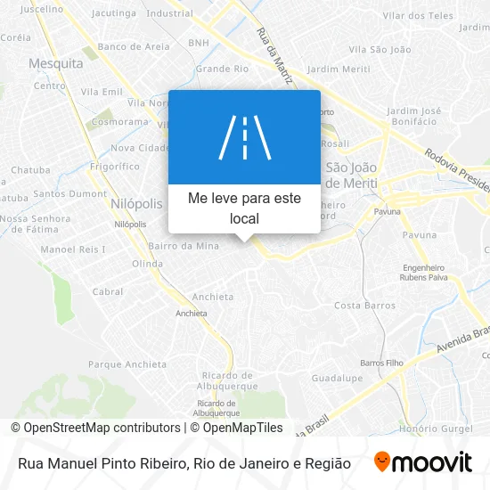 Rua Manuel Pinto Ribeiro mapa