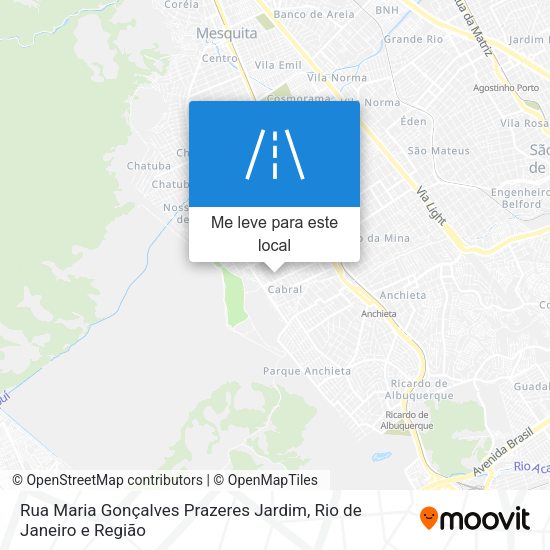 Rua Maria Gonçalves Prazeres Jardim mapa