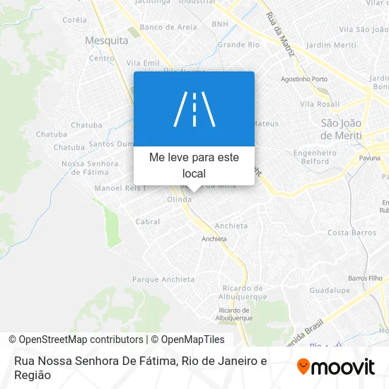 Rua Nossa Senhora De Fátima mapa