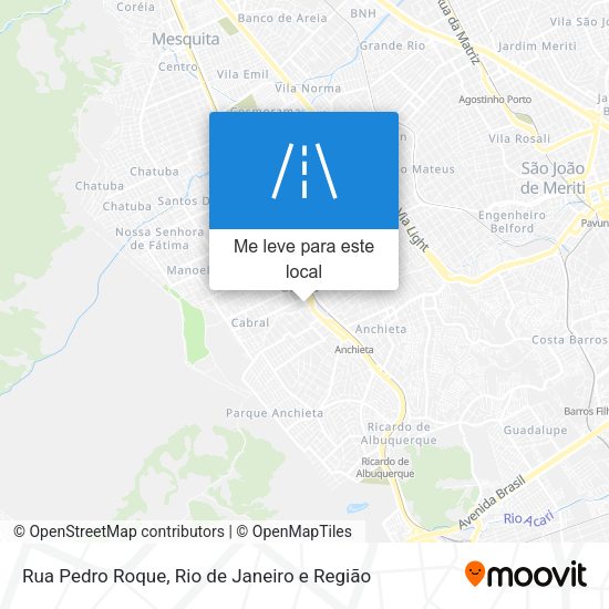 Rua Pedro Roque mapa