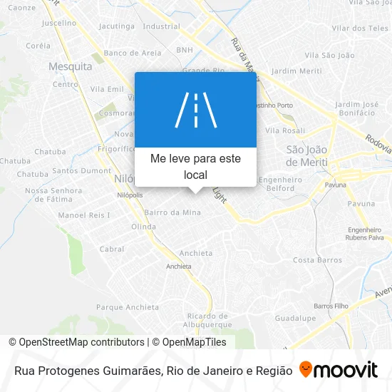 Rua Protogenes Guimarães mapa