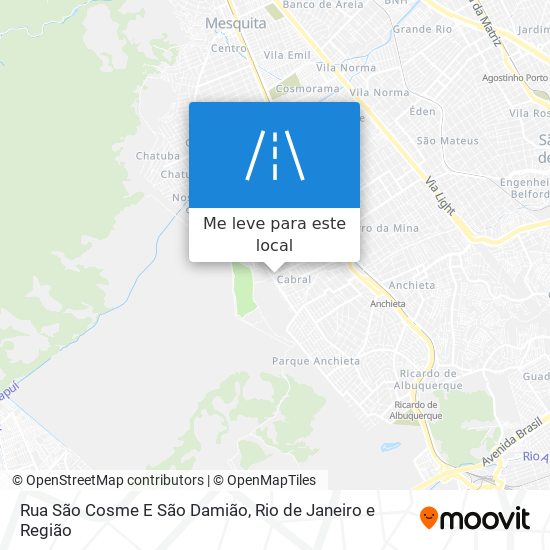 Rua São Cosme E São Damião mapa