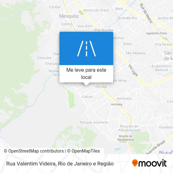Rua Valentim Videira mapa