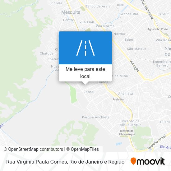 Rua Virgínia Paula Gomes mapa