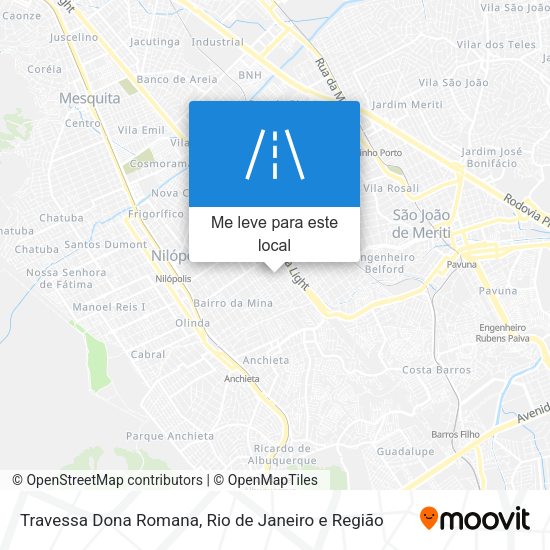Travessa Dona Romana mapa