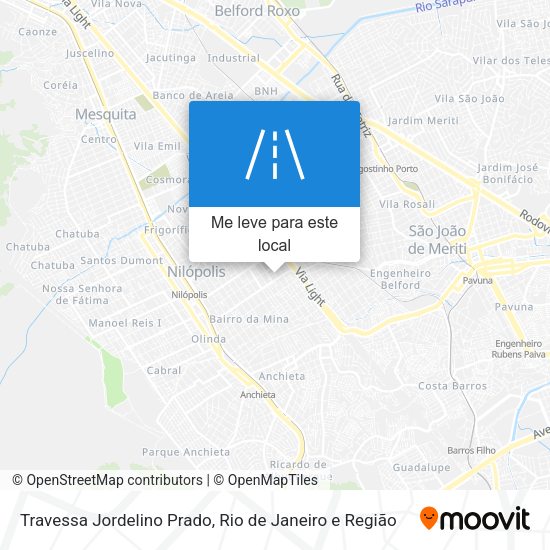 Travessa Jordelino Prado mapa