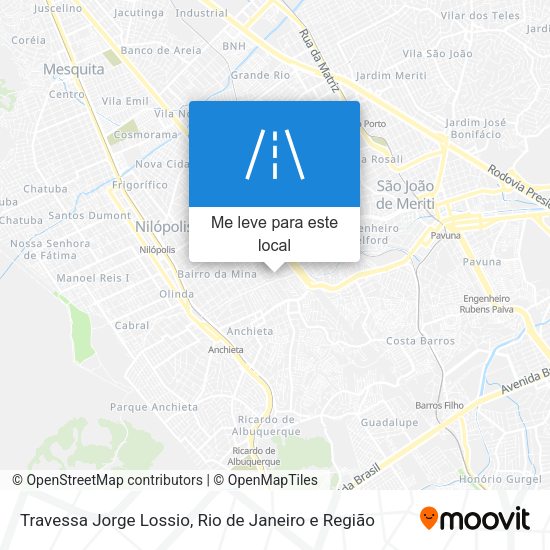 Travessa Jorge Lossio mapa