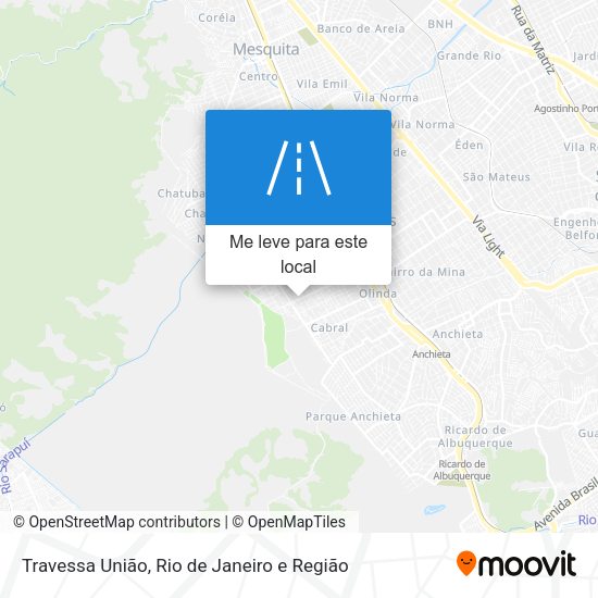 Travessa União mapa
